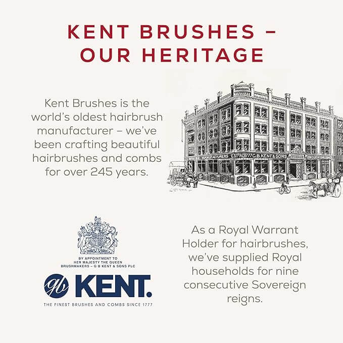 หวีพับแฮนด์เมด KENT 82T หวีพับคลาสสิก ขนาด 190 มม. สำหรับผมบาง-ผมเส้นเล็ก